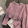 Casual, Tuta Sportiva, Da Donna, Ampia, Corta, Top con Cappuccio, Spacco, Pantaloni a Gamba Larga, Set Due Pezzi