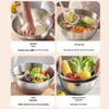 Food Grade Stainless Steel Colander & Strainer Basket for Washing Vegetables and Rice