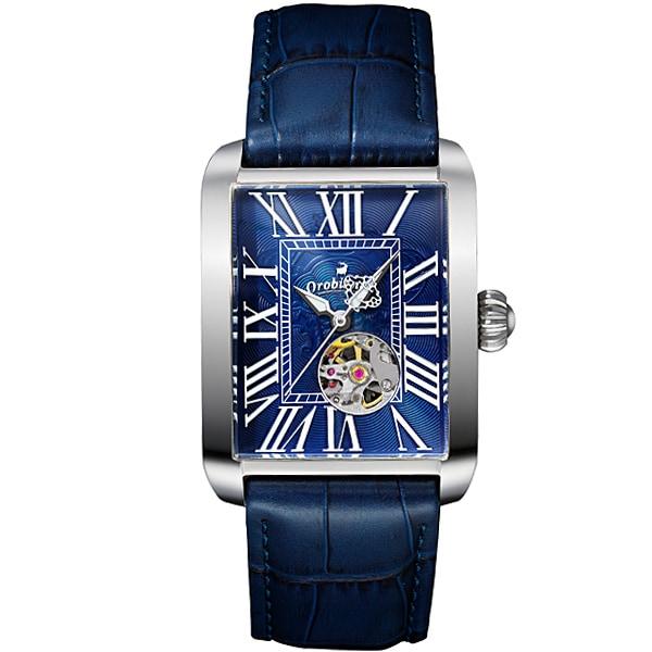 Orobianco Navy Dial Navy Leather OR007-5 Wrist Watch