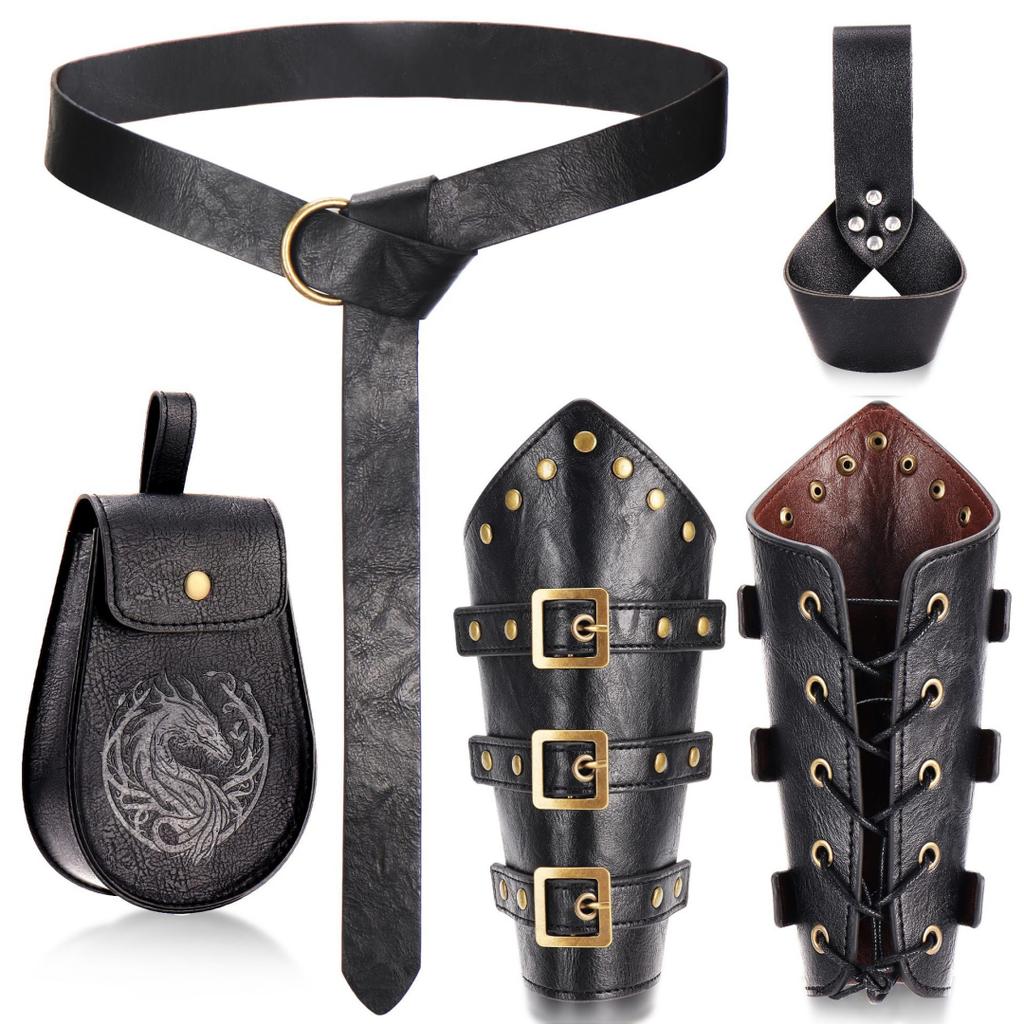 Mittelalterliches Wikingergürtel Dampf Armband Renaissance Vintage Bauchtasche Halloween Cosplay Verkleidungszubehör