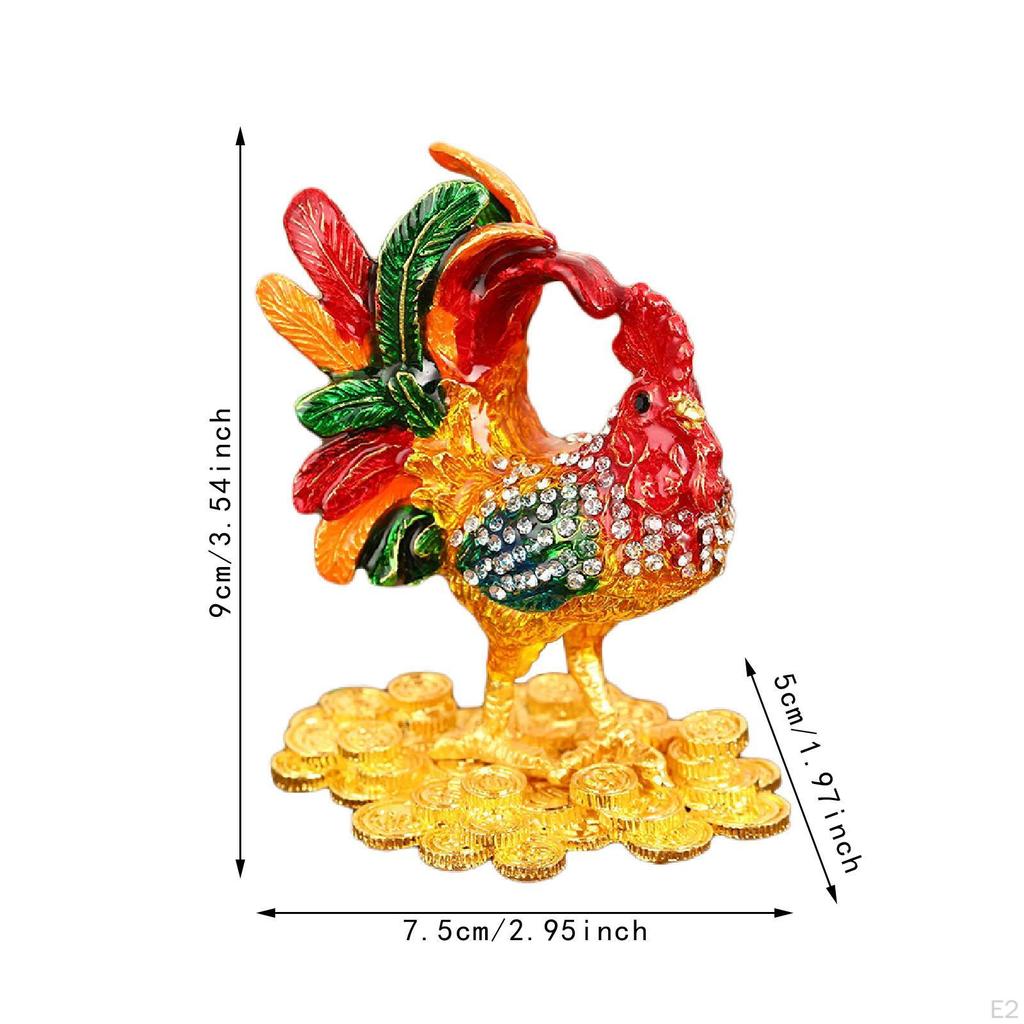 Hühnerfigur Schmuckschatulle Tier Tischdeko Ornament Schmuck