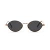Glasses 95112 Oval Color Lenses Small Frame Rap With Sunglasses Women'S Sunglasses Men