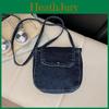 Denim Shoulder Bag For Women With Zipper Closure And Cell Phone Pocket For Daily Use