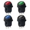 Reliable 3 Pin 3 Position Round Rocker Switch No Light Designs Round Boat Switch for Safe Use In Moist Conditions