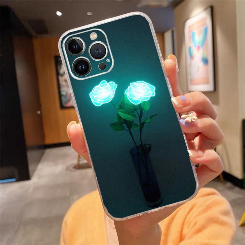 

Phone Case For iphone 17 Air 17 Pro Max 16 15 14 13 Pro Max 15 16 Pro 15Plus Rose in the dark iphone 13