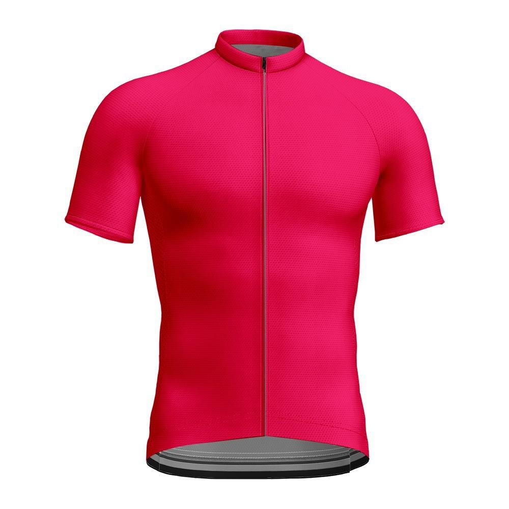New Summer Solid Color Series Printed Short-sleeved Men's and Women's Sports Tops Mountain Bike Cycling Clothes