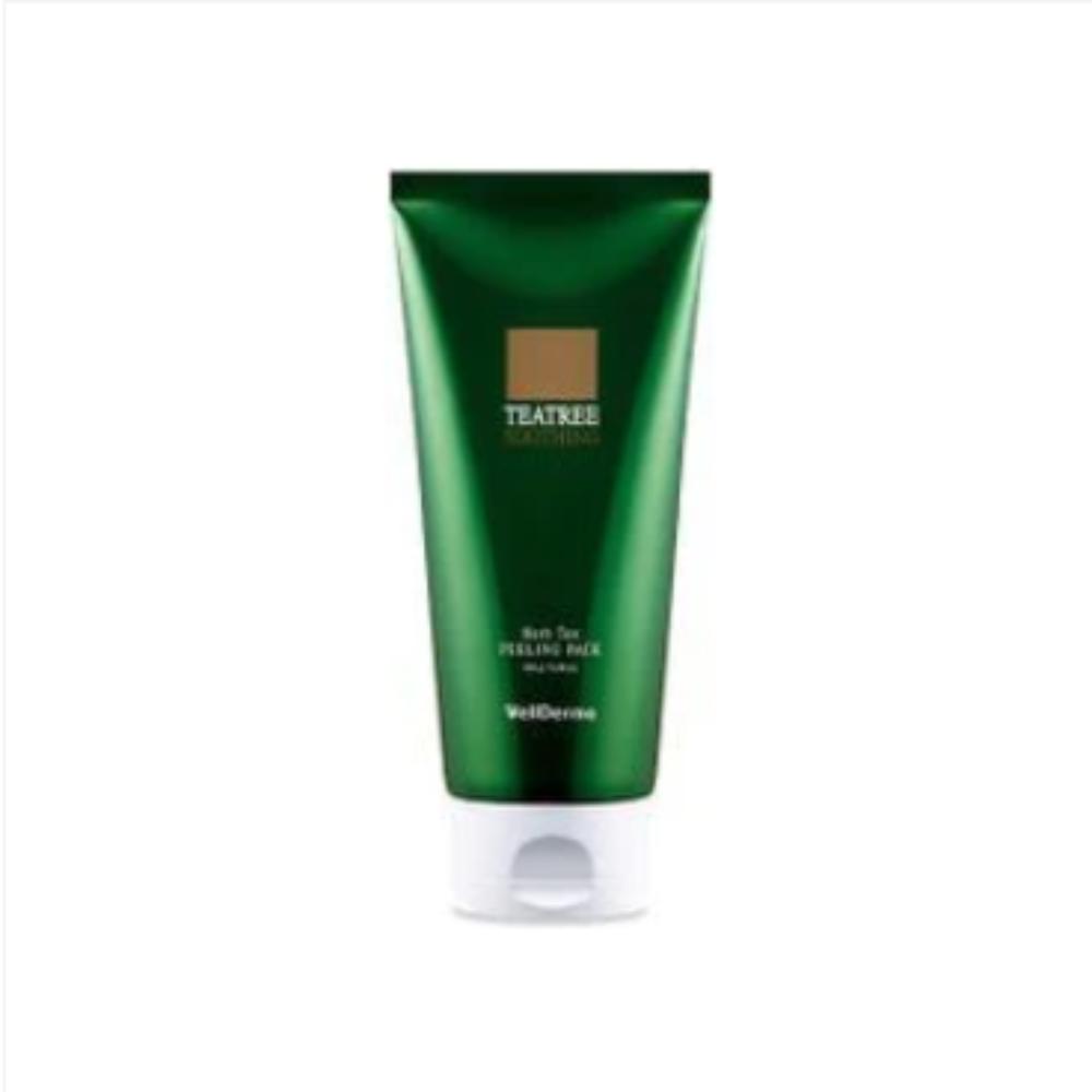

WellDerma / Успокаивающая травяная пилинг-маска TeaTree Tox / 150 г / Отшелушивающая и успокаивающая маска / Сделано в Корее