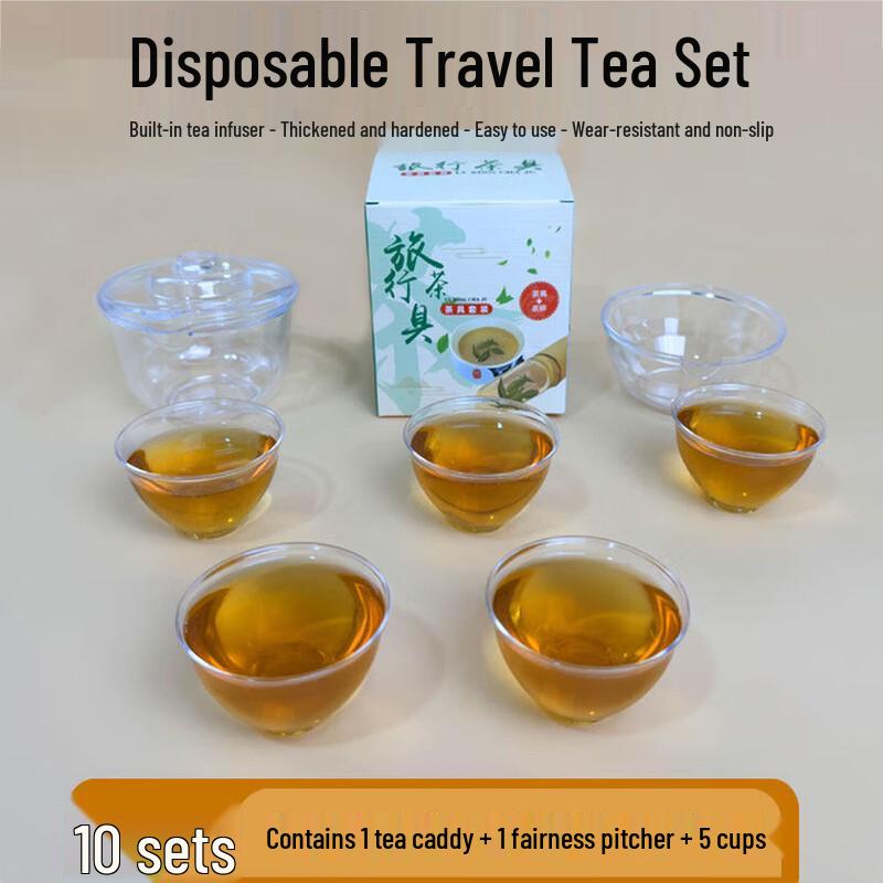 Homeglen Portable Disposable Tea Set