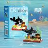 Ocean World Children's Building Blocks Creative Killer Whale Crab Assembly Educational Toy Gift Desktop Ornaments