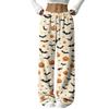 Women's Flannel Pajama Pants with Halloween Print for Cozy Holiday Loungewear