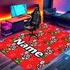 Custom Name Personalized Super Mario Print Carpet, Versatile Home Decor Rug, for Playroom, Apartment, Balcony, Entryway, Hallway Gift