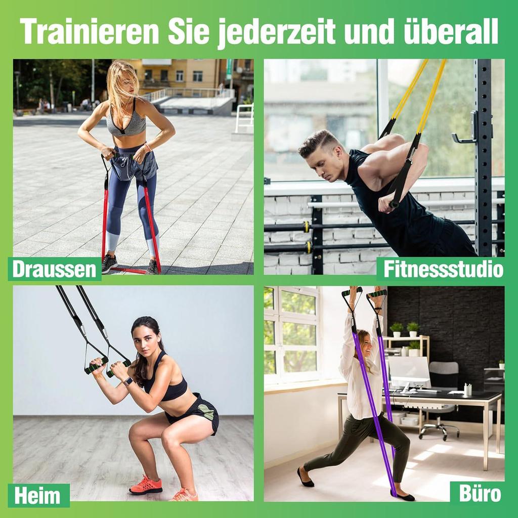 Sport Resistance Band Set: Elastic Pull-up & Strength Training for Yoga, Men & Women