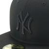 New Era MLB New York Yankees NY Size 7 5950 NEYYAN BLK 25J Black/Black Cap, 1/8, BLK,