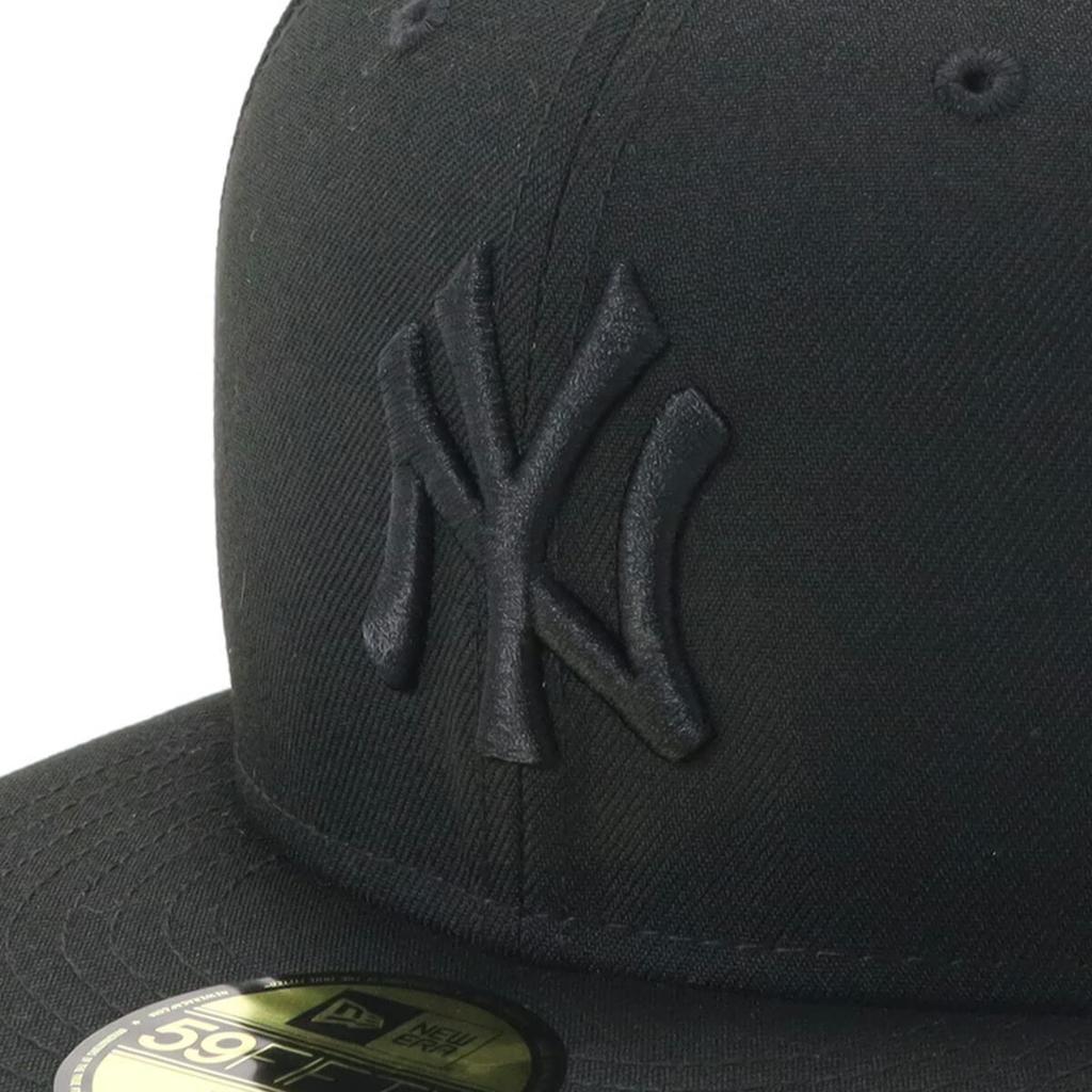 New Era MLB New York Yankees NY Size 7 5950 NEYYAN BLK 25J Black/Black Cap, 1/8, BLK,