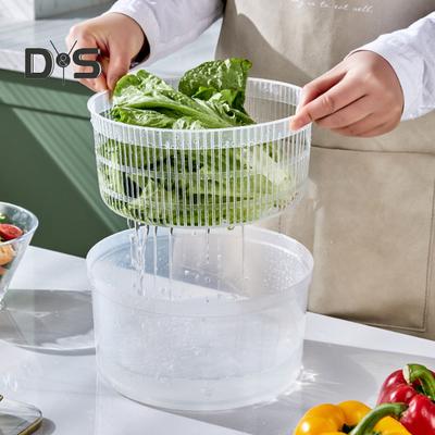 Centrifuga per Insalata Asciuga Verdure Grande Capacità Disidratatore per Verdure Centrifuga Manuale per Insalata Verdure Cestello Scolare per Lavare Verdure a Foglia Bacche