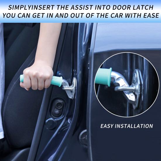 1/2 ks asistenční rukojeť dveří auta pro starší osoby Neklouzavá přenosná rukojeť pro podporu vozidla Snadná pomoc při sezení a vstávání rukojeť západky dveří auta pro seniory Dárek