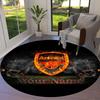 Arsenal F Custom Name Round Area Rug,Carpet Rug for Living Room Bedroom Sofa Playroom Decor,Non-slip Floor Mat