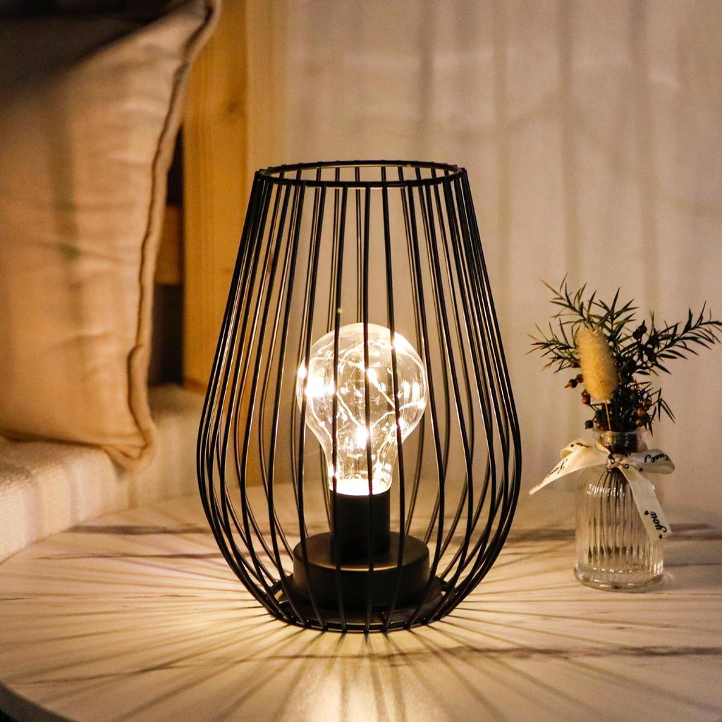 TRIROCKS-style Metal Table Lamp, Popular, 21cm Tall, Stylish, Indirect Lighting, Antique-inspired, Perfect for Rooms, Bedrooms, Offices,