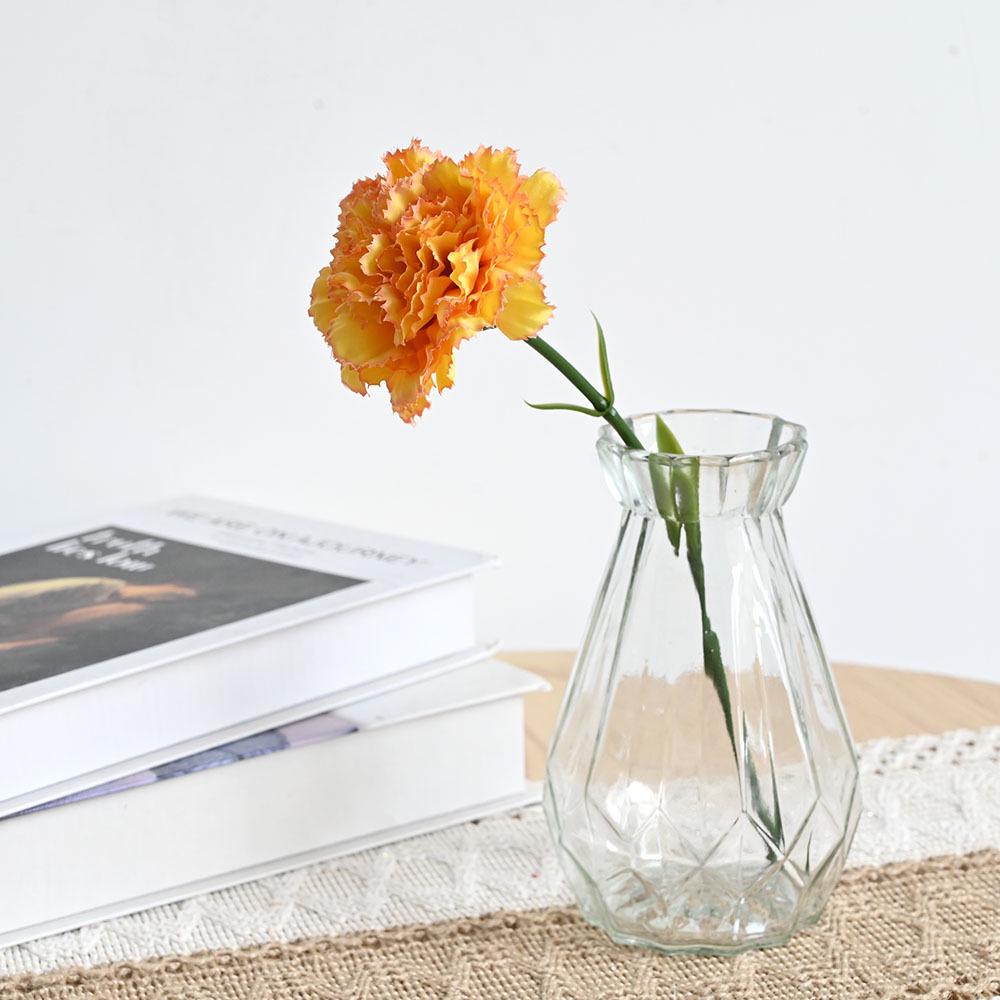 Artificial White Carnation Bouquet - Nordic Style Decorative Fake Flowers Mother's Day Gift