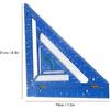 Innovative Rafter Tool Aluminum Alloy Triangular Ruler Protractor and Combination Tool Woodworking Ruler for Carpenters Architects