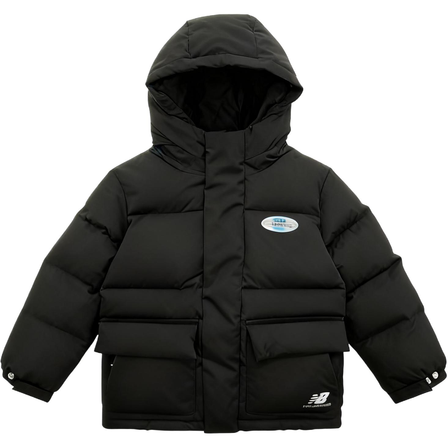 New Balance Kids Down Jackets Hooded Thickened 7PC45023-BK 120