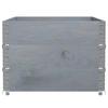 Pallet Top Frame Set 3 Pcs Grey 120x80 Cm Solid Pine Wood
