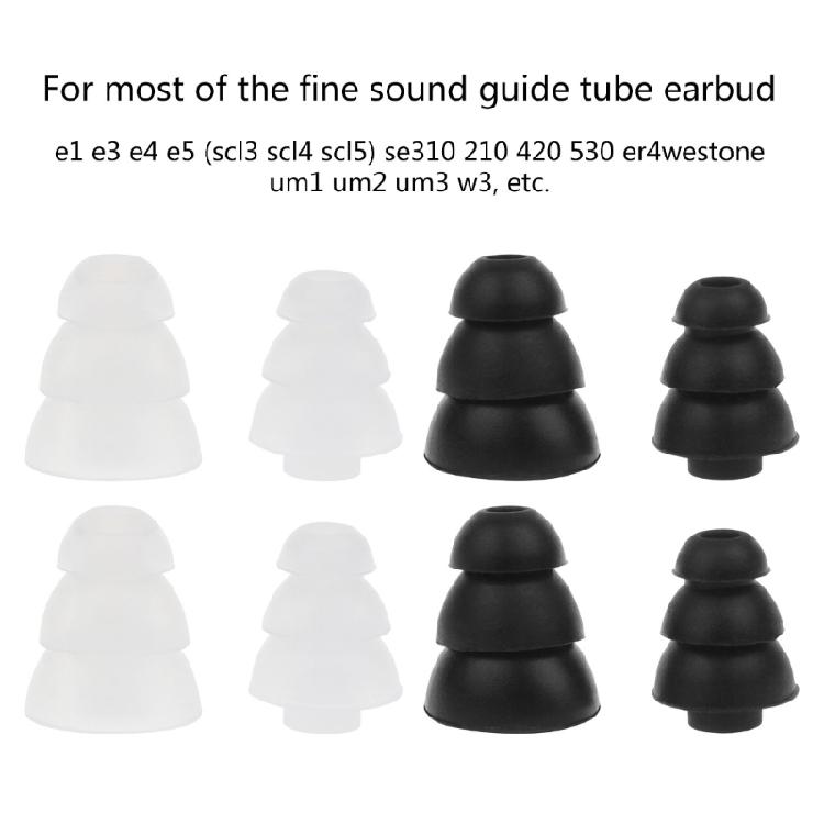 4pcs Replacement Earpads Eartips Earbuds Eargels for E3C E3G E4C Earphones