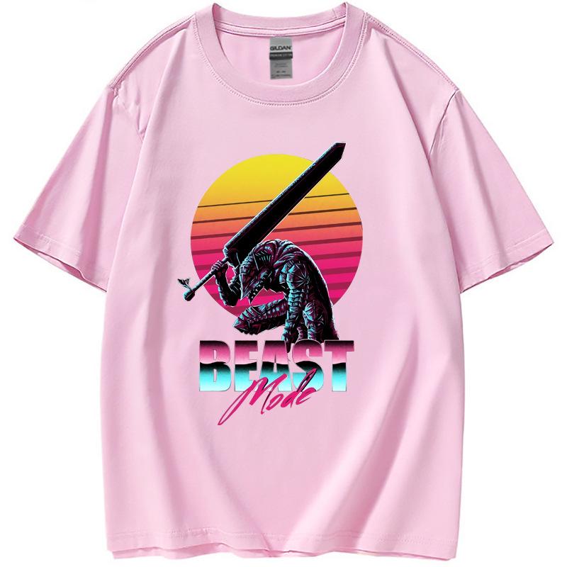 

Футболка Berserk Summer Unisex из хлопка с круглым вырезом и коротким рукавом M розовый