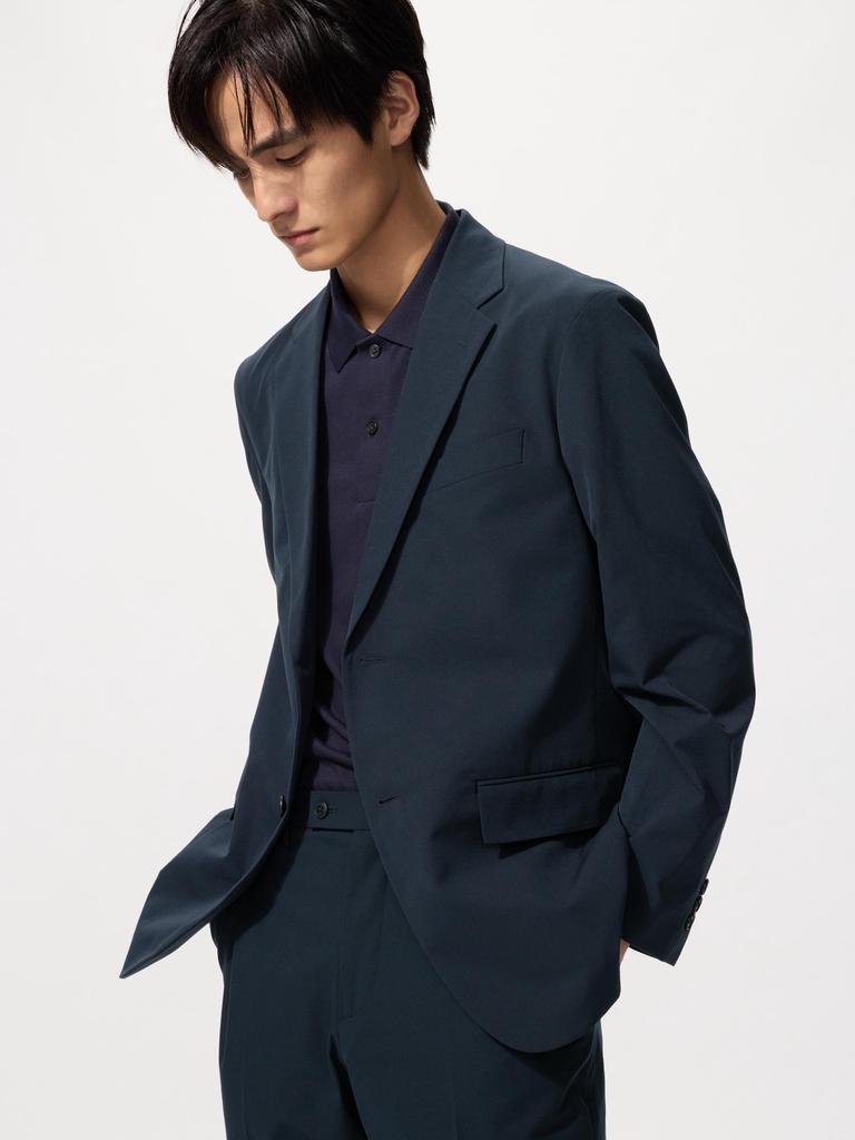 Uniqlo Japan Impressive Jacket 2 Way Stretch  Cotton Like  Sleeve Length 2cm Short  Dress Length 1cm Short  Can Be Set Up