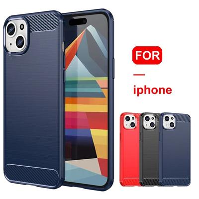 Carbon Fiber Fall Für iPhone 15 14 13 12 11 Pro Max Mini Telefon Zurück Abdeckung für iPhone 15 8 7 6S Plus X XR XS Max SE 2020 Coque