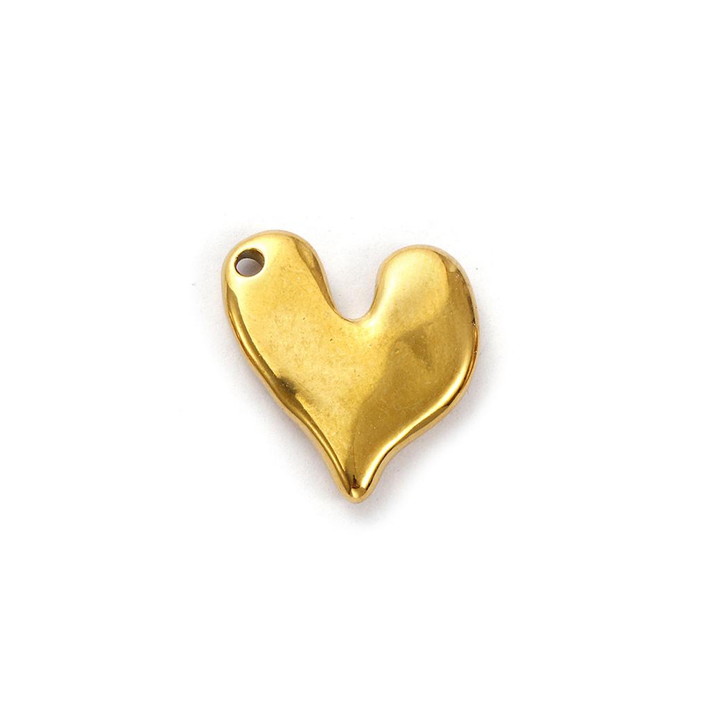 2 Piece 304 Stainless Steel Valentine's Day Charms Multicolor Heart Pendants For DIY Necklace Bracelet Jewelry Making Findings