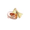 Sterling  Color Star Finger Ring Cubic Spacer Charm Fit Original Wrist Bracelet Necklaces Diy JewelryFashion Finger Ring