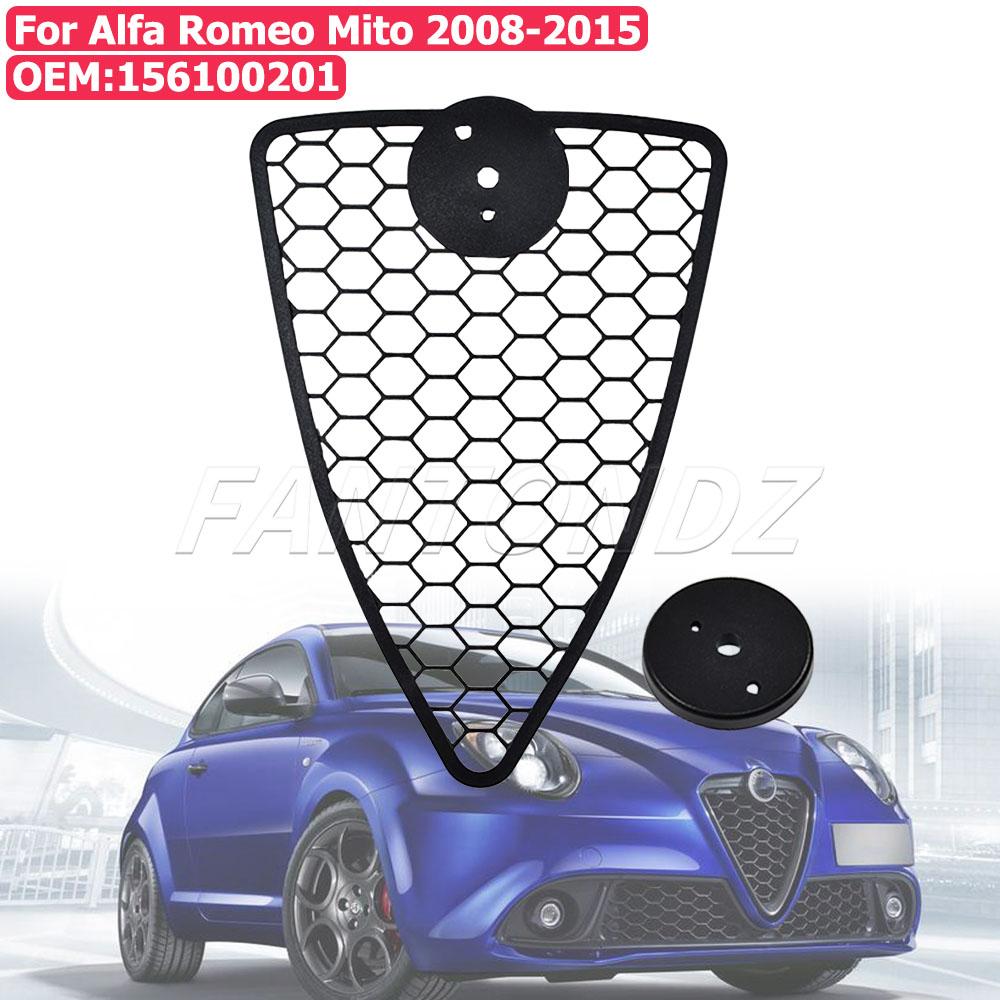 For Alfa Romeo Mito 2008-2015 156100201 Front Bumper Grille Shield Honeycomb Mesh Grill Air Intake Radiator Grille