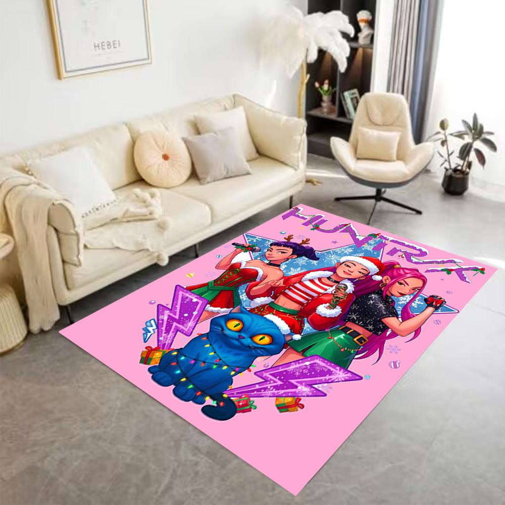 Huntress Power Squad Floor Mat Perfect for Dormitory Foyer Playrooms Balcony Antislip Carpet Decorate Offices Best for Christmas