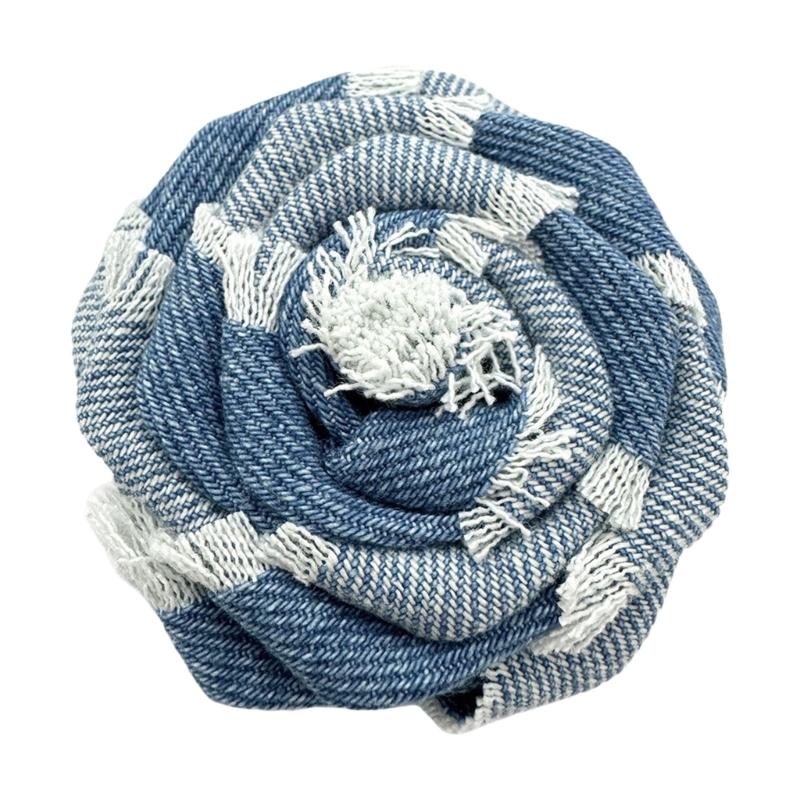 

Unisex Denims Camellias Pin Handcrafted Jewelry Vintage Inspires Design Multipurpose Wear Clothing Accessories 1