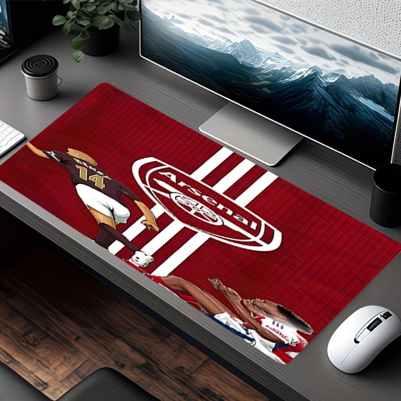 Podkładka pod mysz z nadrukiem Arsenal F.C., do klawiatury, laptopa, PC, do biura, domu, dekoracja biurka, idealny prezent urodzinowy dla graczy