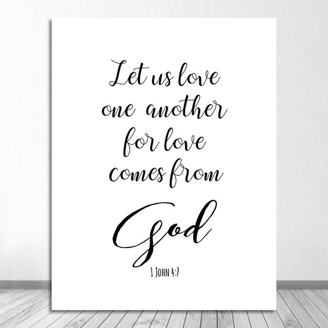 Wall Art Canvas Painting Scripture God Quote Posters and Prints Pictures Living Room Home Decor Bible Verse Typography Christian