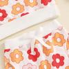 Autumn New Children Long Sleeve Clothes Set Baby Girls Floral Print Sweatshirt + Casual Pants 2pcs Suit Kids Sports Outfits