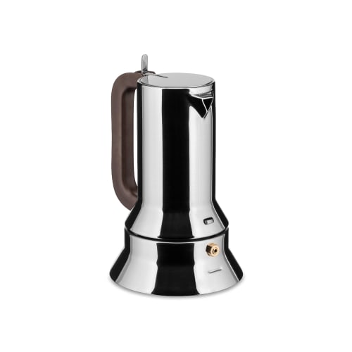 [Officially Imported] ALESSI 9090/3 Espresso Coffee Maker, 3-Cup Capacity (Induction Compatible)