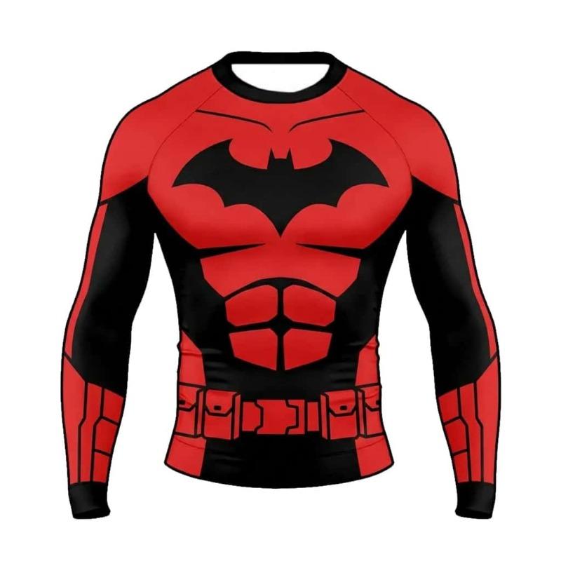 Summer 3D Printed Men's Sports Fitness Training Running Breathable Quick Drying Long Sleeve T-shirt