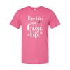 Unisex Graphic T Shirt Rockin' The GiGi Life With American Flag Hand Sign Design