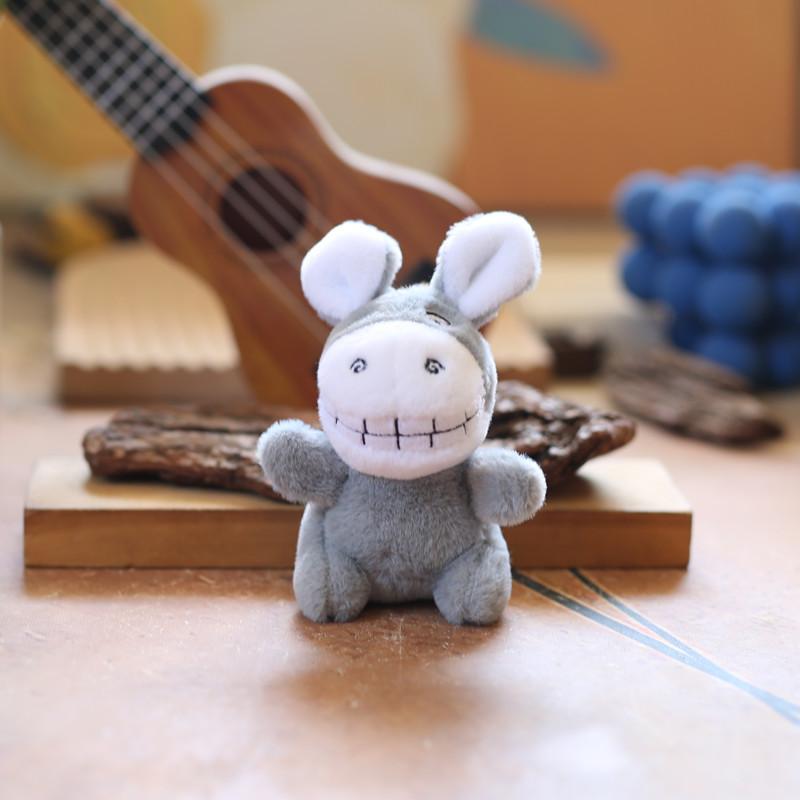 Plush Donkey Cute Keychain Stuffed Animal With Pp Cotton Fill For Gift Kids