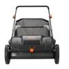 Push Lawn Sweeper, 21-inch Leaf & Grass Collector, Strong Rubber Wheels & Heavy Duty Thickened Steel Durable to Use with Large Capacity 3.5 cu. ft.