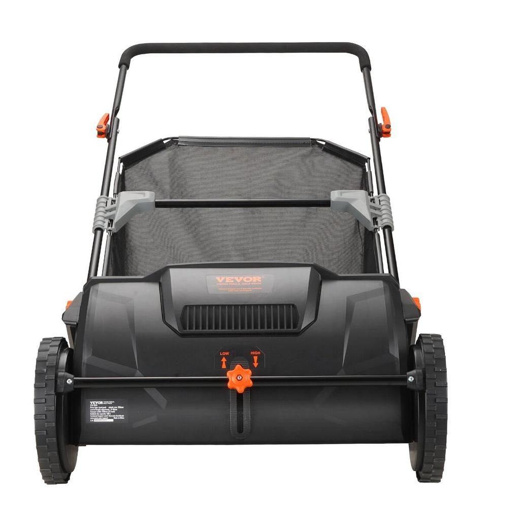 Push Lawn Sweeper, 21-inch Leaf & Grass Collector, Strong Rubber Wheels & Heavy Duty Thickened Steel Durable to Use with Large Capacity 3.5 cu. ft.