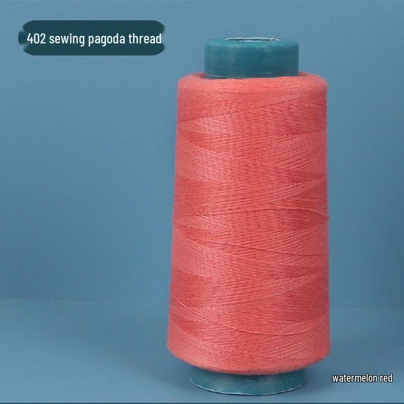 402 Polyester Thread: Black & White Sewing Thread for Hand Needlework and Household Sewing Machines