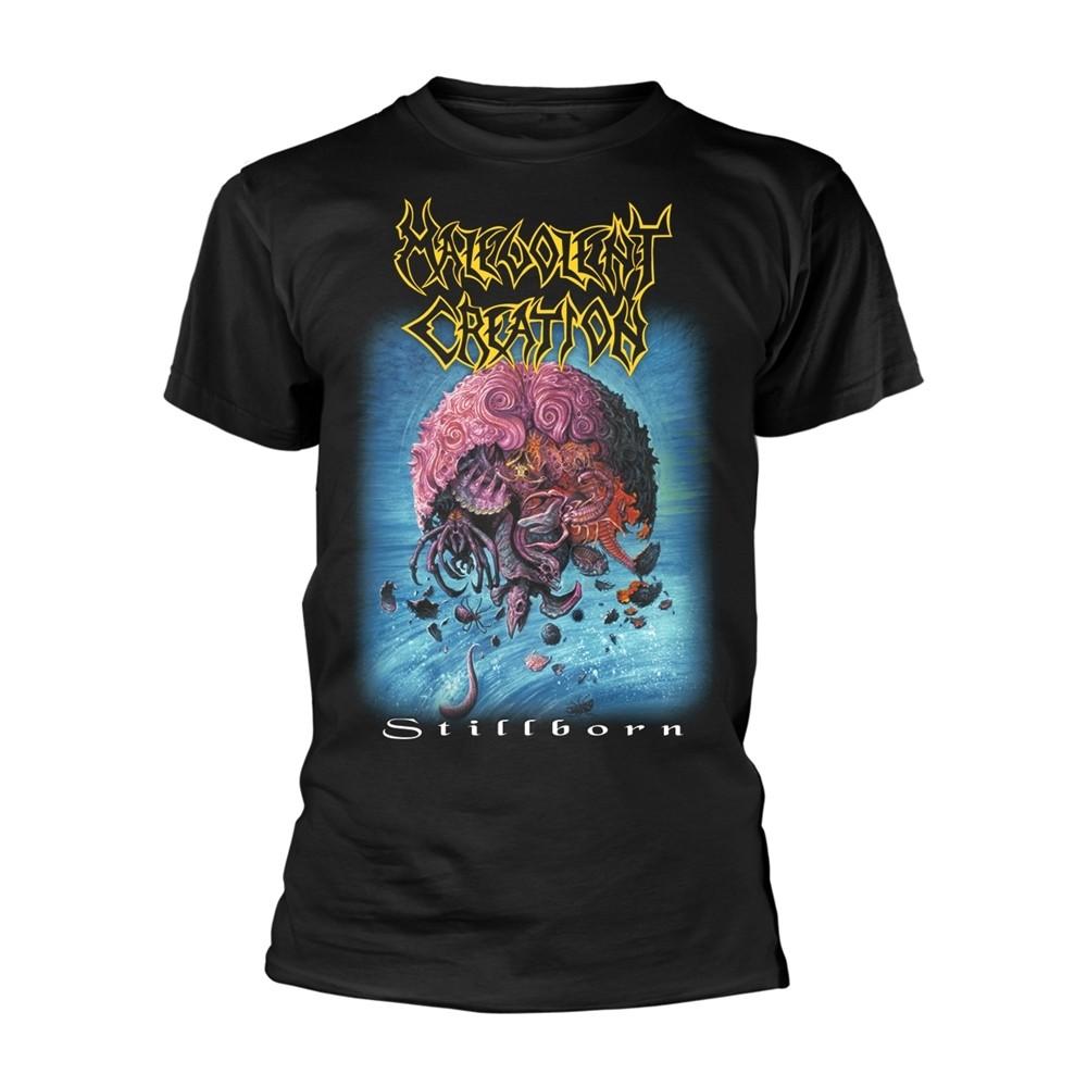 MALEVOLENT CREATION - STILLBORN BLACK T-Shirt, Front & Back Print Small XL