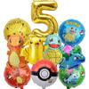 Balloon Monster Set Birthday Party Decoration Aluminum Film Balloon Vibrant Multi-Colored Balloon Pikachu Children'S Party Supplies