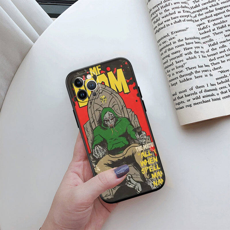 MH89 MF DOOM Phone Shell Case for iPhone 7 8 11 12 13 14 15 16 17 16E XS Pro Max XR X SE Air