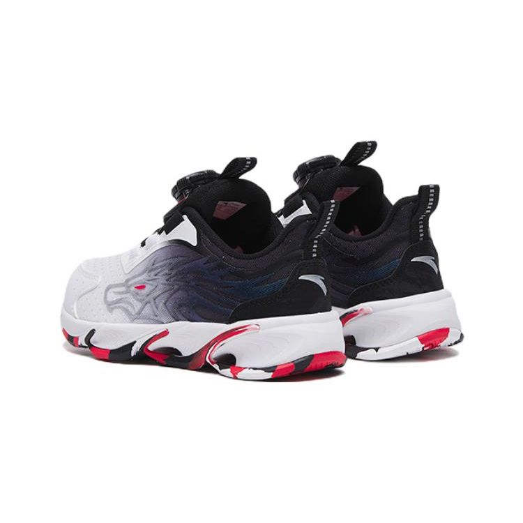 Anta Childrens Red Flame Low-Top Running Shoes Kids Sneakers White Black 312319912-1
