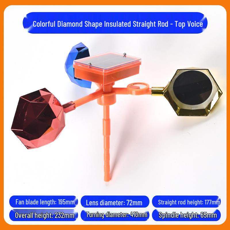 Solar-Powered Reflective Bird Repeller for Farms & Orchards